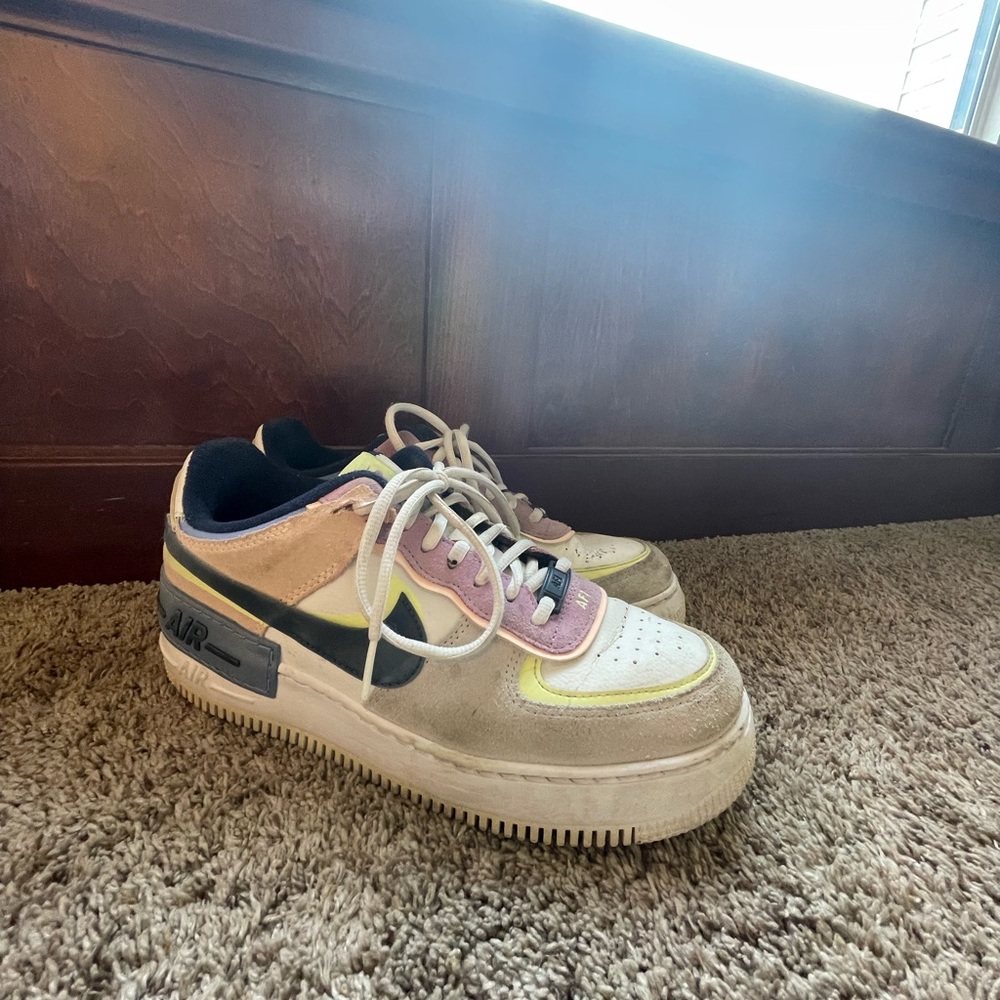 Nike Pastel Sneakers with Black Swoosh